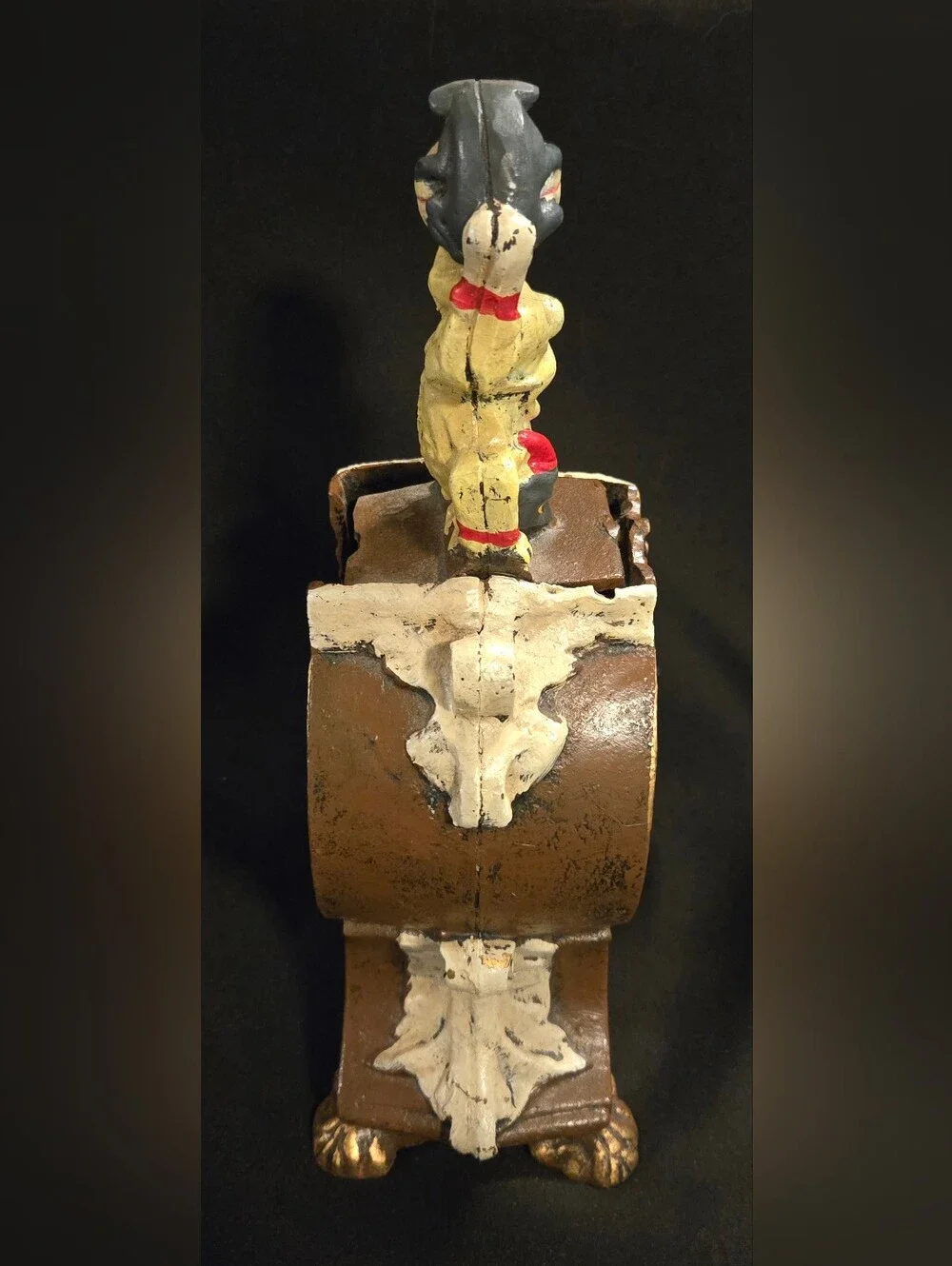 Antique Cat And Mouse Cast Iron Mechanical Bank